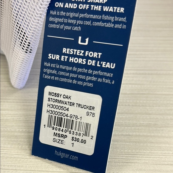 Huk Snapback Hat in Light Blue and White - Picture 2 of 3